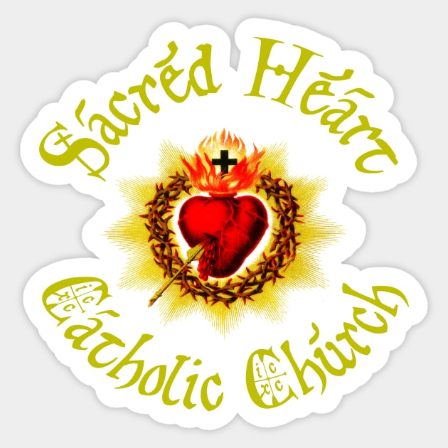 Sacred Heart of Jesus Catholic Church Detente Sagrado Corazon de Jesus Sticker by hispanicworld